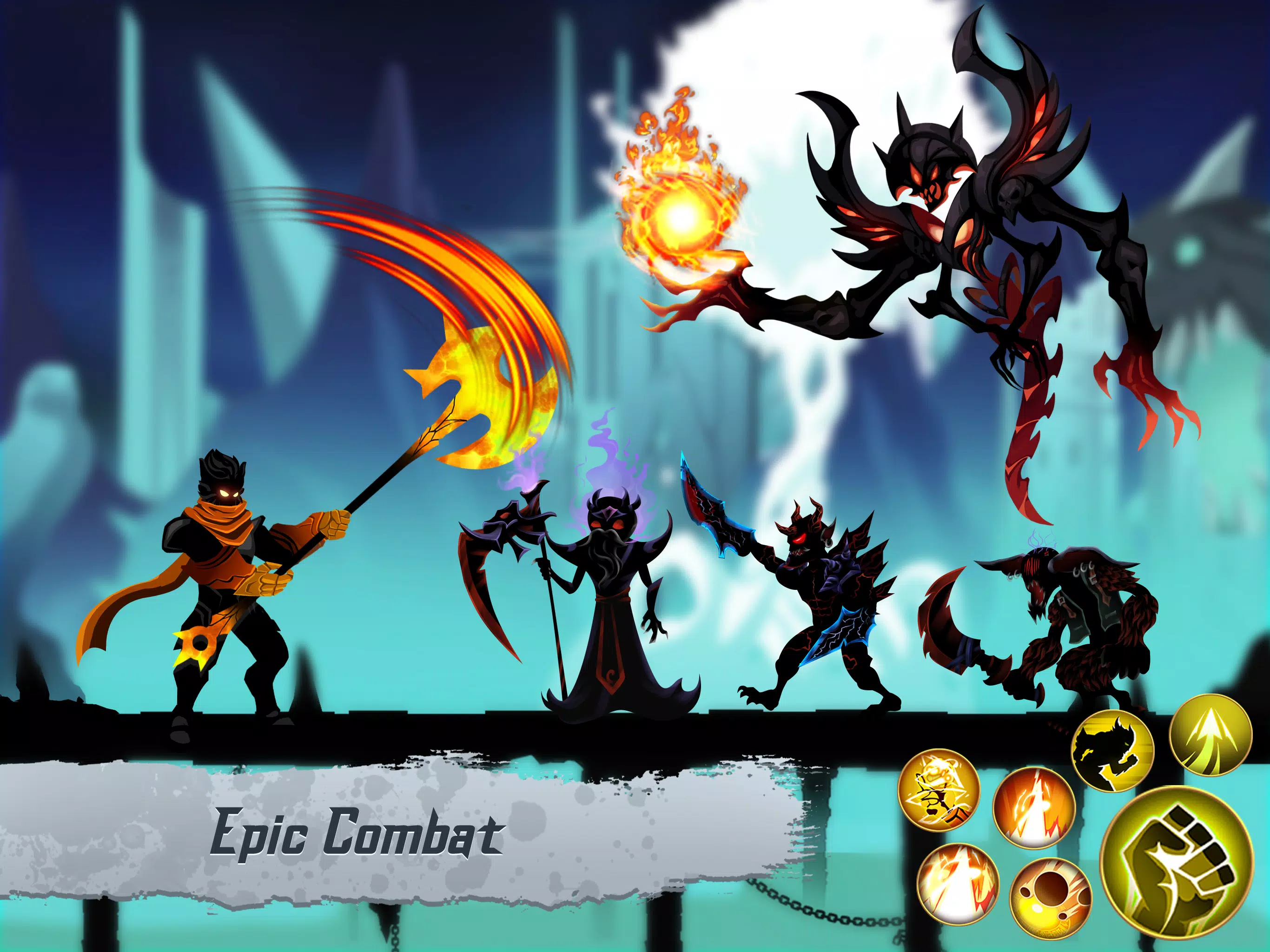 Warrior Stickman Fighter 3D - Shadow Street Fights APK for Android