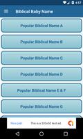 Biblical Baby Name poster