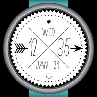 Skinny Love Watch Face Affiche