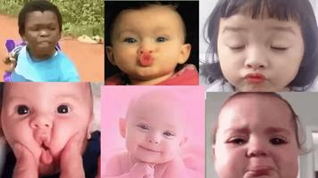 Cute baby Stickers - Animated 海报