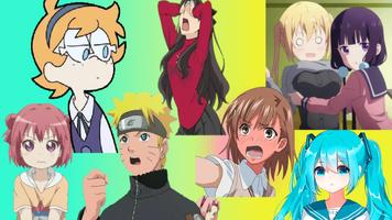 Anime stickers for WhatsApp Plakat