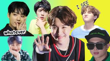 BTS Stickers for Whatsapp Affiche