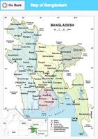 Map of Bangladesh capture d'écran 1