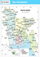 Map of Bangladesh تصوير الشاشة 1