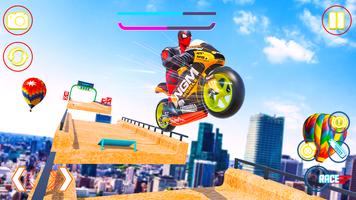 3 Schermata Superhero Tricky Bike Stunt GT