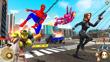 Spider Rope Superhero Game Spy الملصق