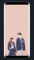 2 Schermata Korean Couple Wallpaper