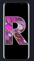 R Letter Wallpaper постер