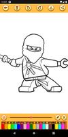 Superhero Ninja Coloring Pages poster