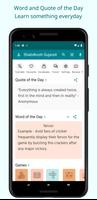English Gujarati Dictionary الملصق