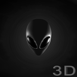 Grey Alien Head Wallpaper