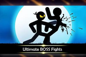 Stickman Shadow: Ninja Wild Warriors Fighting Game الملصق