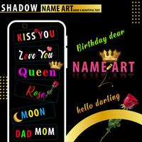 Shadow Name Art Photo Editor Affiche
