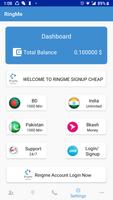 Ringme- Cheap International Call Free Credit captura de pantalla 2
