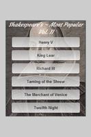 Shakespeare Most Popular Vol:2 ポスター