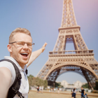 Paris Eiffel Tower Background ไอคอน