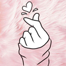 Finger heart wallpaper bts APK