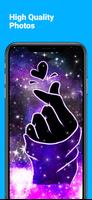 2 Schermata Finger heart wallpaper bts