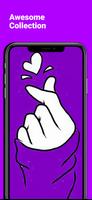3 Schermata Finger heart wallpaper bts