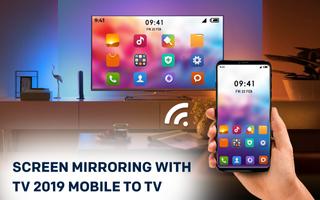 Screen Mirroring with TV 2019 - Mobile To TV Affiche