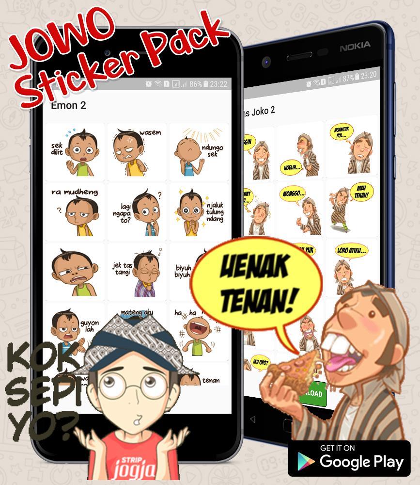 30 Download Gambar Stiker Lucu Bahasa Jawa  Terkini 