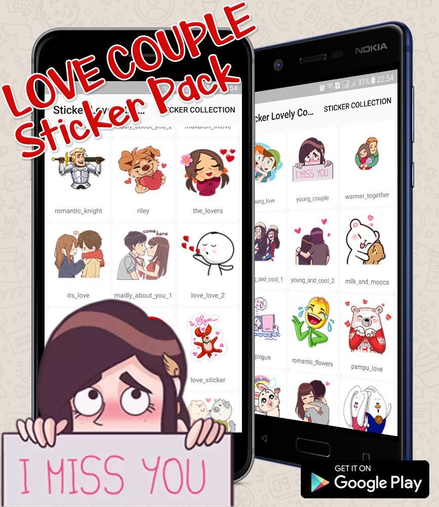 Love Romance Couple Stickers For Wa Sticker Apps For Android Apk