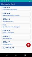 Shortcuts for Microsoft Word poster