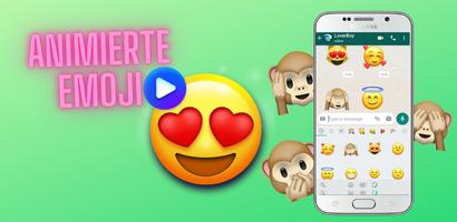 Animierte Emoji WAStickerApps Plakat