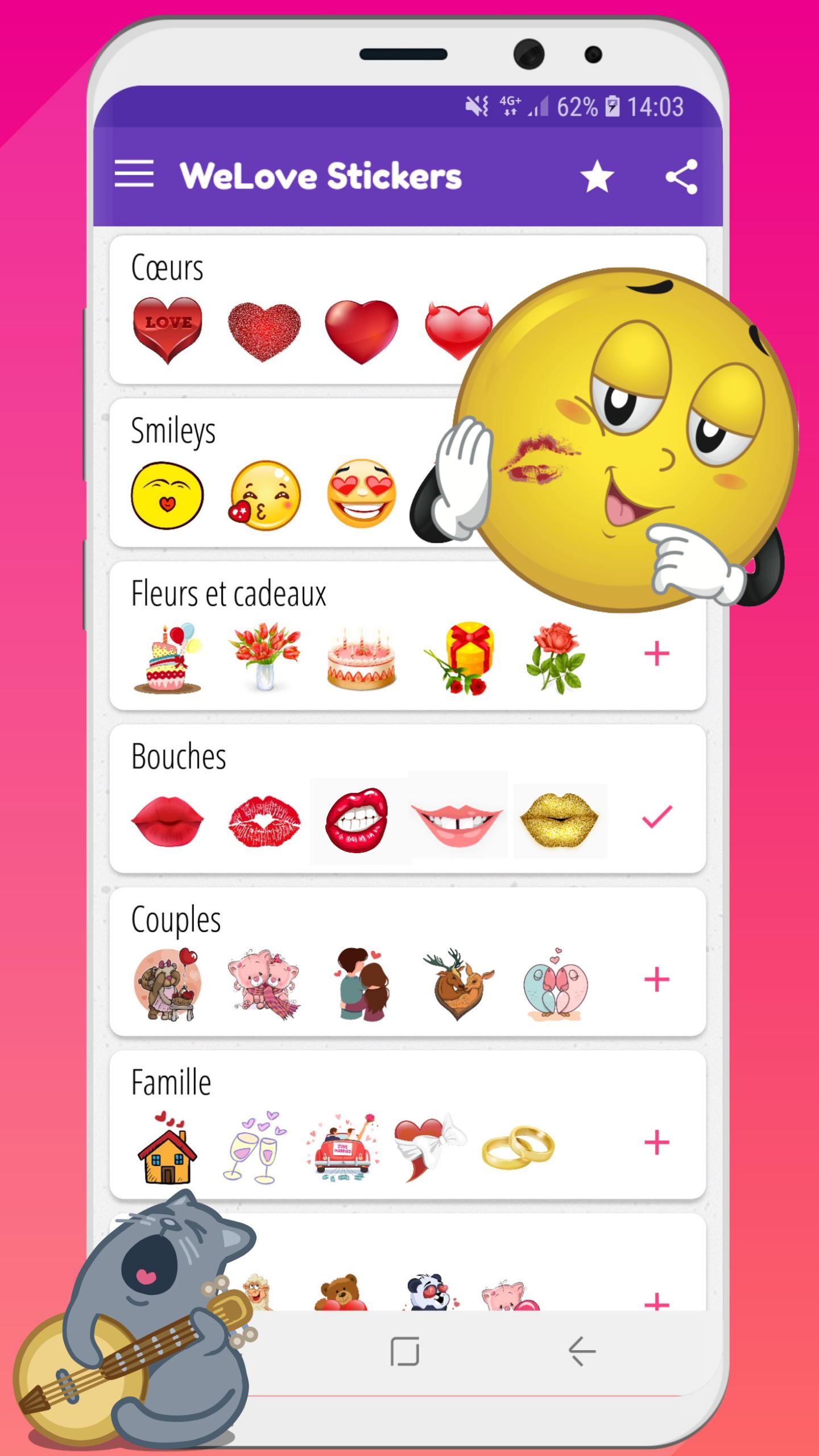 Téléchargement gratuit Images Welove Stickers D Amour Wastickerapps Pour Android dernière par