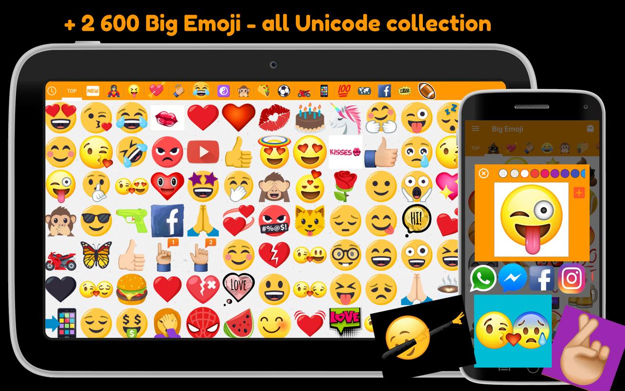 Big Emoji Semua Emojis Besar Untuk Ngobrol For Android APK