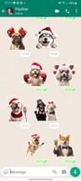 Stickers Chiens Noël WASticker Affiche