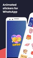 GIF stickers for WhatsApp poster