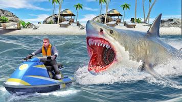 Shark Simulator Attack Games ảnh chụp màn hình 1