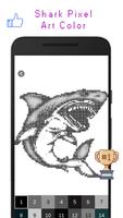 Shark Pixel Art Color captura de pantalla 2