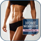 Home Workout With Nutritious Diet Tips icône