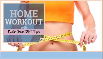 Home Workout With Nutritious Diet Tips capture d'écran 1