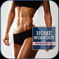 Home Workout With Nutritious Diet Tips capture d'écran 3