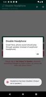 Disable Headphone تصوير الشاشة 2