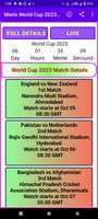 Men’s World Cup 2023 Schedule poster