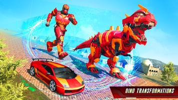 Angry Dino Robot Car Transform ảnh chụp màn hình 1
