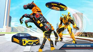 UFO Robot Horse Transform Game captura de pantalla 3