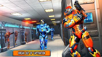 Robot Jail Prison Break Escape captura de pantalla 2