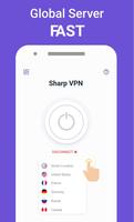 VPN gratuit -SharpVpn Hotspot VPN& Private Browser capture d'écran 1