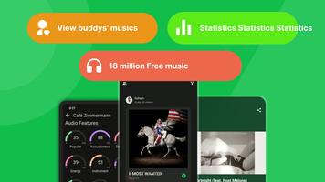 Airbuds Widget - Spotify Stats الملصق