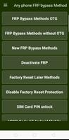 Any phone FRP bypass Method Affiche