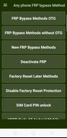 Any phone FRP bypass Method โปสเตอร์