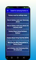 Guide for samsung factory rese capture d'écran 1