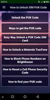 Guide For Unlock SIM PUK Code الملصق
