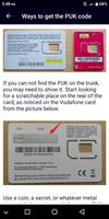 Guide For Unlock SIM PUK Code تصوير الشاشة 1