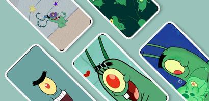 Sheldon Plankton Wallpaper الملصق